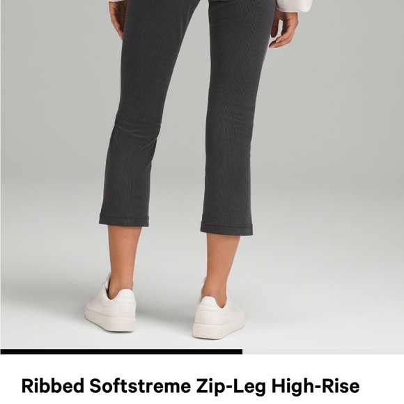 NWT Ribbed Softstreme Zip-Leg High-Rise
Cropped Pant 25" - Picture 2 of 3